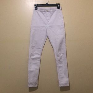 H&M White pants new , worn once. For a skinny girl 12-13Y